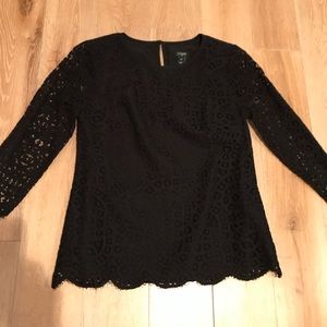 J. CREW Factory lace top.